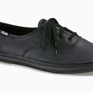 Keds Black Leather Sneakers